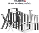 HOLZBRINK Tischbein Eckig Quadratrohr 40x40 mm 43 cm Tiefschwarz Bild 5