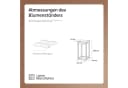 LAMO Manufaktur Blumenständer Grauweiß Massivholz Eschenstahl Bild 3