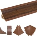HOLZBRINK Küchenabschlussleiste Nuss Dunkel PVC 23x23mm 50 cm Bild 1