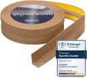 HOLZBRINK Sockelleiste selbstklebend PVC 32x23mm, 1m Rolle, Küchenleiste Abschlussleiste für Badezimmer Farbe: Eiche hell Bild 2