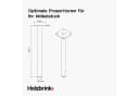HOLZBRINK Tischbeine Anthrazit 43 cm Metall Ø42,4 mm 4 Stk. Bild 1