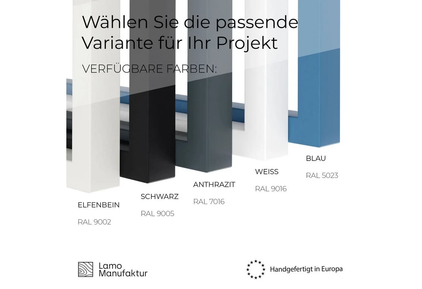 LAMO Manufaktur Waschtischgestell Stahl Schwarz 80 cm - Bild 3