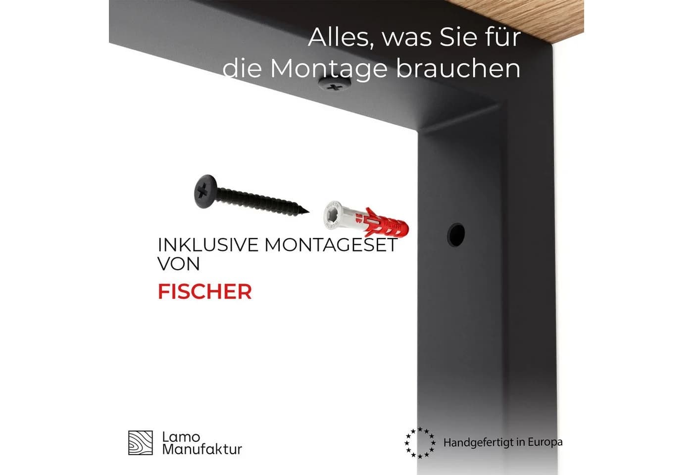 LAMO Manufaktur Waschtischgestell Stahl Schwarz 80 cm - Bild 5