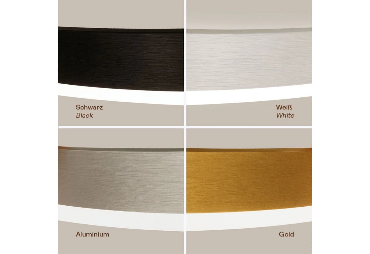s.luce Ring Pendelleuchte LED 150cm Aluminium gebürstet - Bild 5