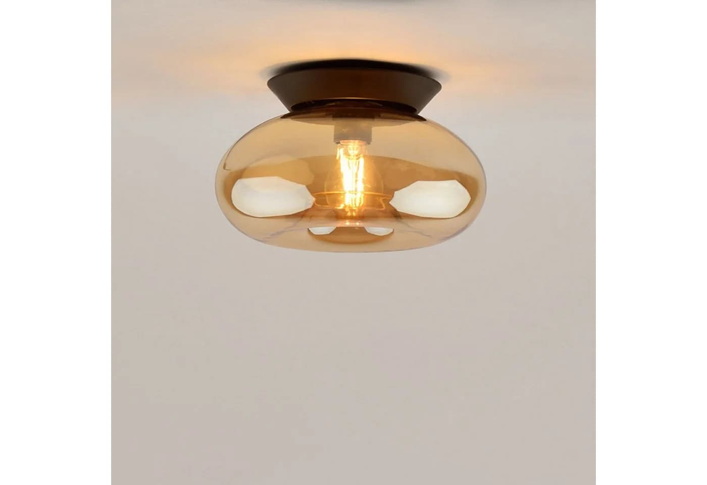 s.luce Cruet Wand- und Deckenleuchte Up & Low Amber Schwarz - Bild 2