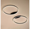 s.luce LED Deckenleuchte Ring Schwarz Dimmbar Modern Bild 4