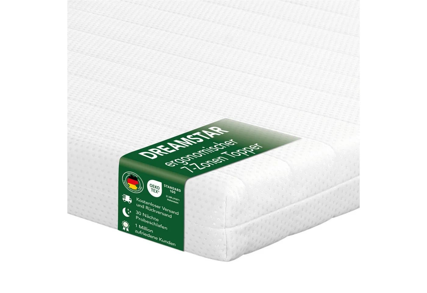 Dreamstar Topper Easy Flex 10cm Duo Härtegrad H2/H3 7-Zonen - Bild 2