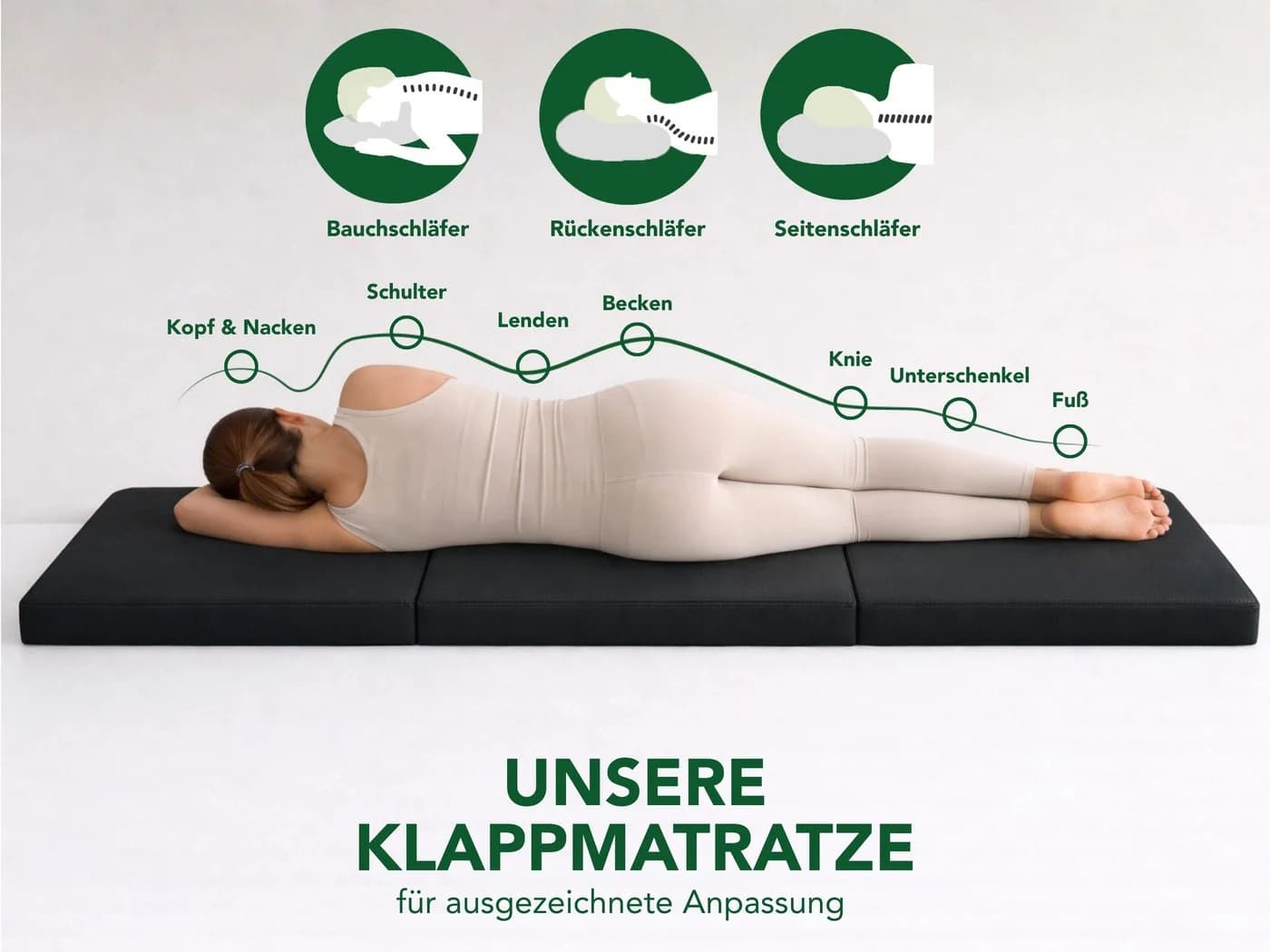 Dreamstar Klappmatratze Gästematratze 60x190 cm - Bild 5
