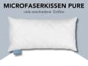 XDREAM Microfaserkissen Pure mit Reißverschluss waschbar Bild 1
