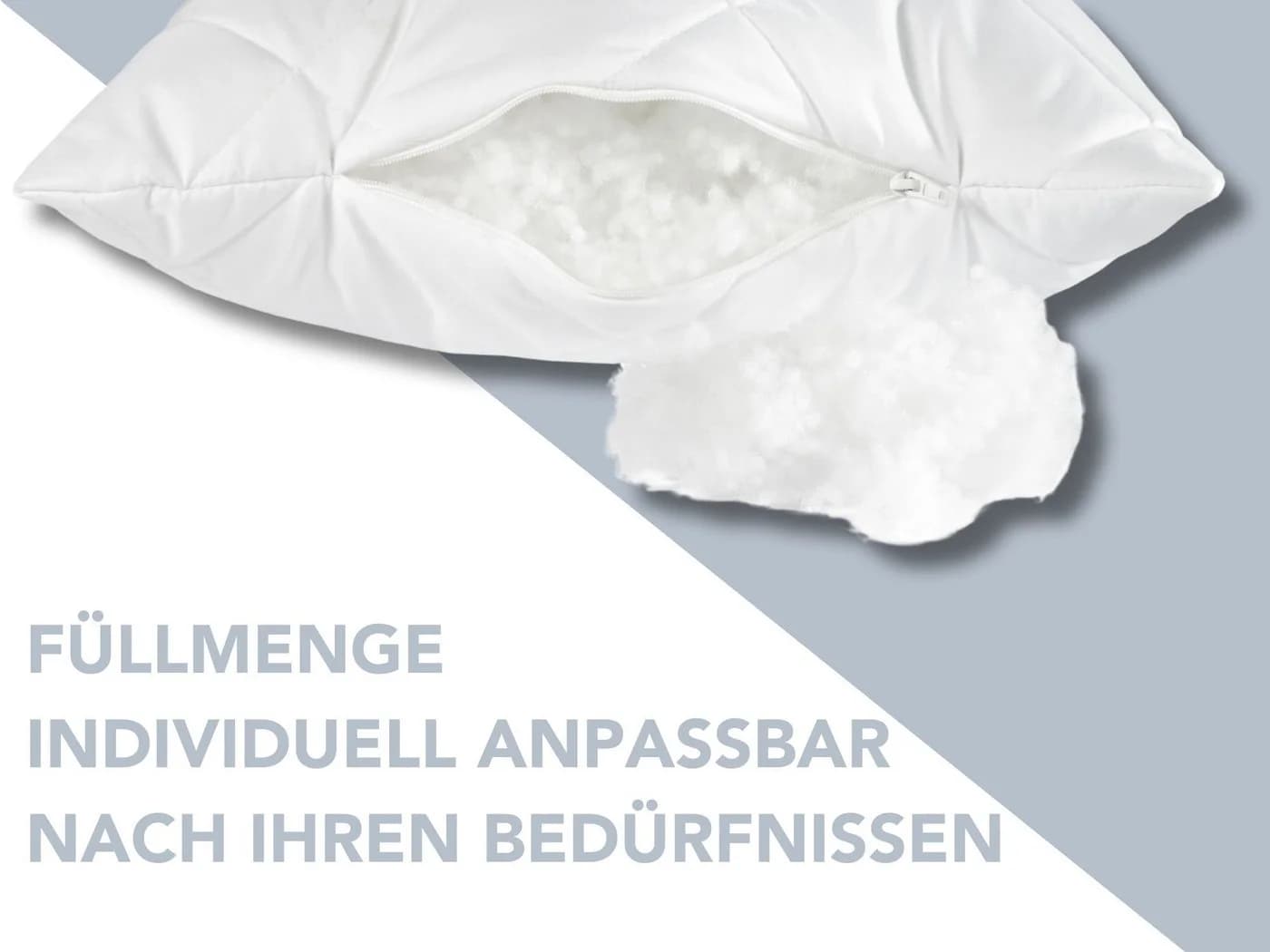 XDREAM Microfaserkissen Pure mit Reißverschluss waschbar - Bild 4