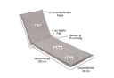 XDREAM Liegenauflage Set 2 St. Indoor Outdoor Polsterauflage Bild 4