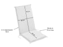 XDREAM Hochlehnerauflage 2er Set Anthrazit Bild 5