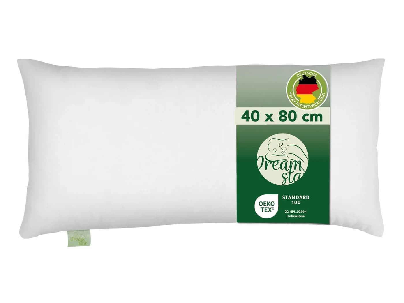 Dreamstar Microfaserkissen Eco Weiß 40x80 cm - Bild 2