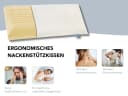 XDREAM Nackenstützkissen Memory Foam Weiß Ergonomisch Bild 1