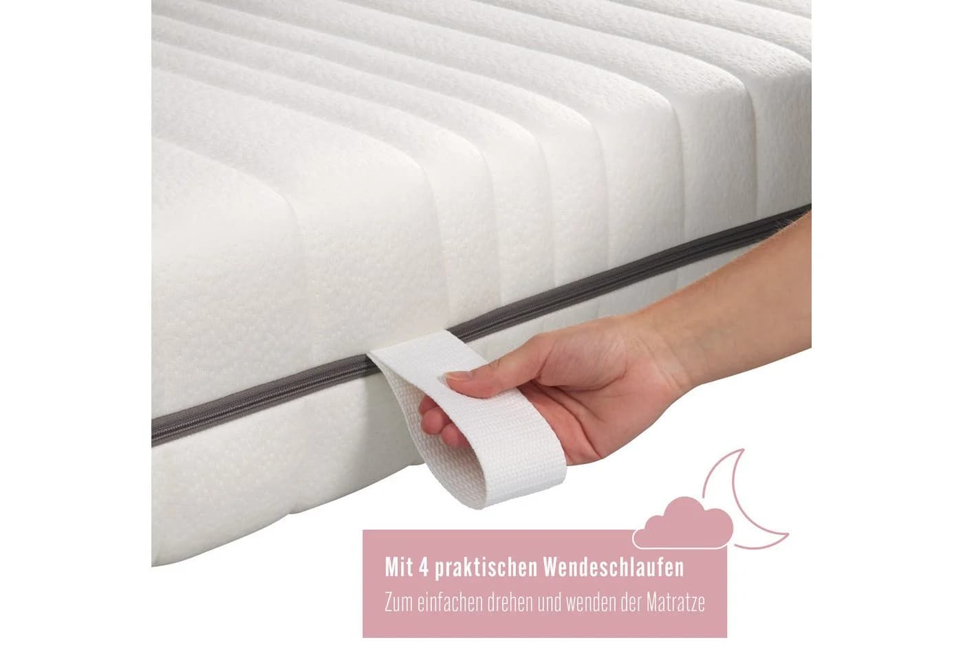 Matratzenheld Kaltschaummatratze Wellness 7-Zonen Atmungsaktiv Weiß - Bild 3