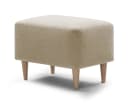 XDREAM Polsterhocker Beige Moderner Fußhocker mit Komfortschaum Bild 2