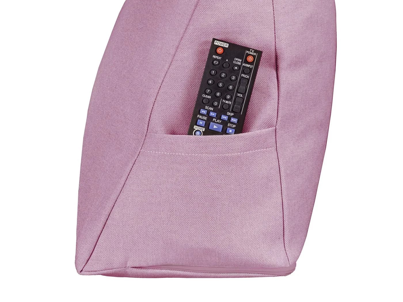 XDREAM Rückenkissen ergonomisches Keilkissen Rosa mit Seitenfach - Bild 3
