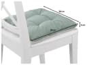 XDREAM Stuhlkissen Set 38x38 cm Türkis Robust Indoor Outdoor Bild 1