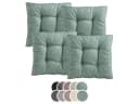 XDREAM Stuhlkissen Set 38x38 cm Türkis Robust Indoor Outdoor Bild 2