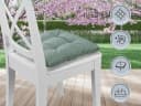 XDREAM Stuhlkissen Set 38x38 cm Türkis Robust Indoor Outdoor Bild 3