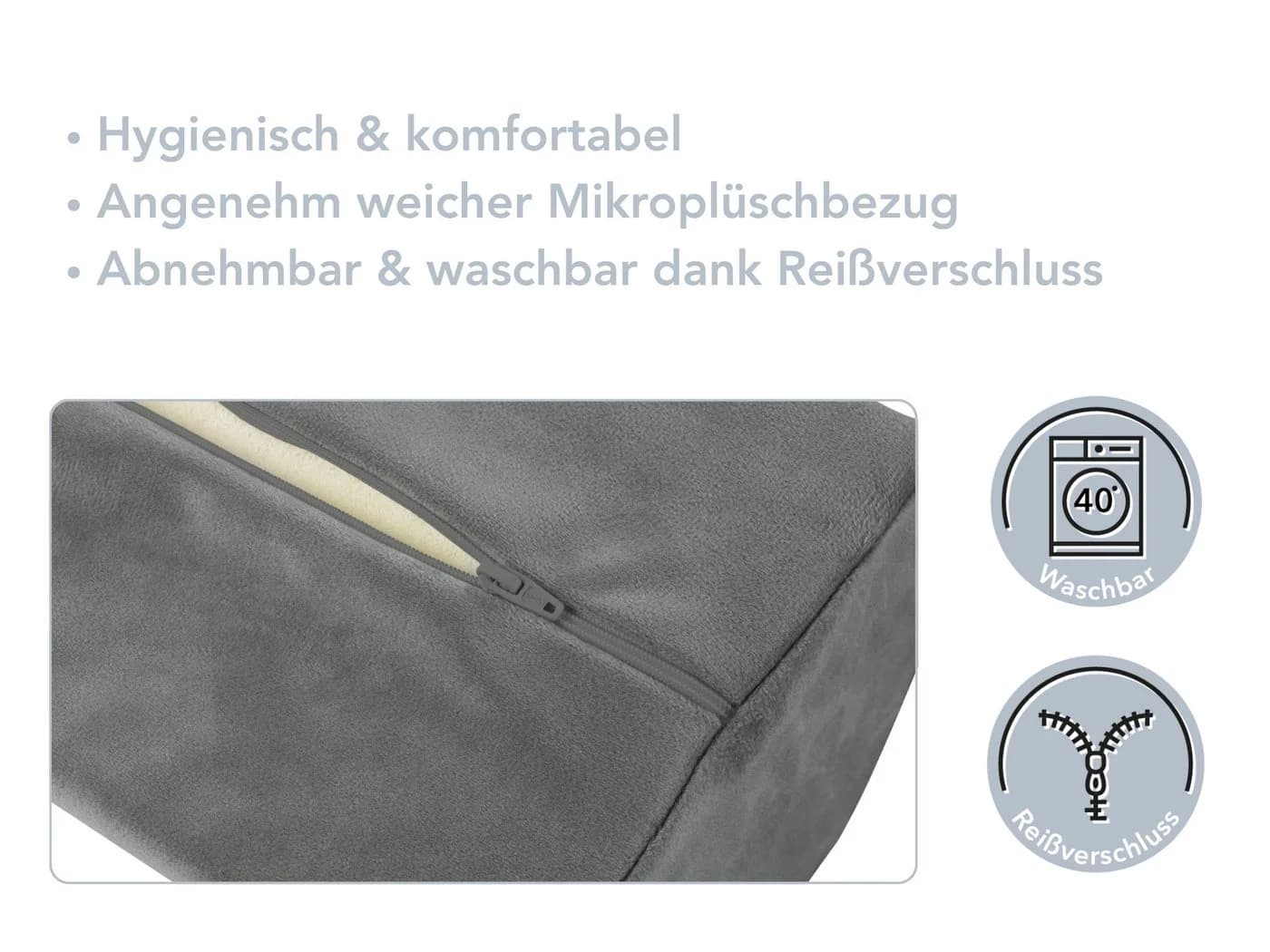 XDREAM Halbrolle ergonomisches Nackenkissen Visco-Memoryschaum - Bild 4