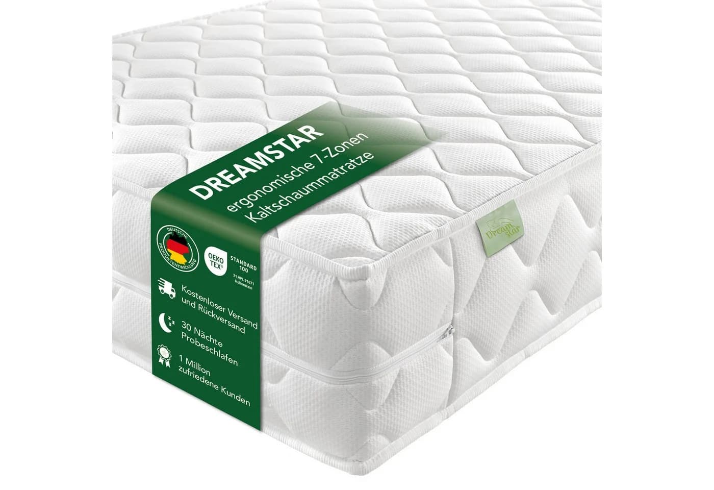 Dreamstar Kaltschaummatratze Ergo Flex 7-Zonen Wendematratze H3/H4 - Bild 2