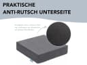 XDREAM Sitzkissen Sitzerhöhung Grau Mikroplüsch Anti-Rutsch Bild 3