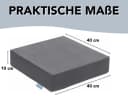 XDREAM Sitzkissen Sitzerhöhung Grau Mikroplüsch Anti-Rutsch Bild 4