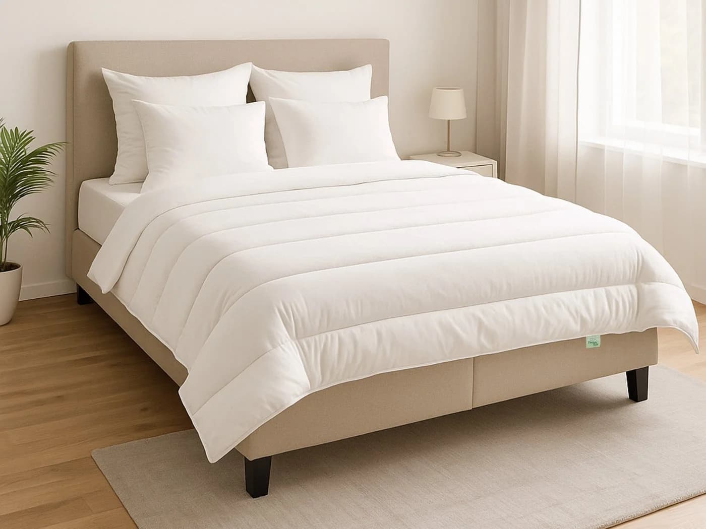 Dreamstar Microfaserbettdecke + Kopfkissen Eco Faserfüllung - Bild 2