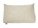 XDREAM Ergonomisches Rückenkissen Beige Kordstoff mit Seitenfach Bild 1