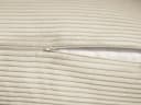 XDREAM Ergonomisches Rückenkissen Beige Kordstoff mit Seitenfach Bild 4