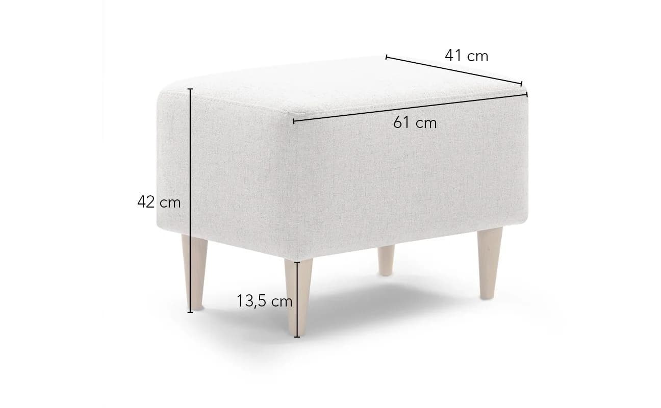 XDREAM Polsterhocker Modern Grau Komfortschaum - Bild 5