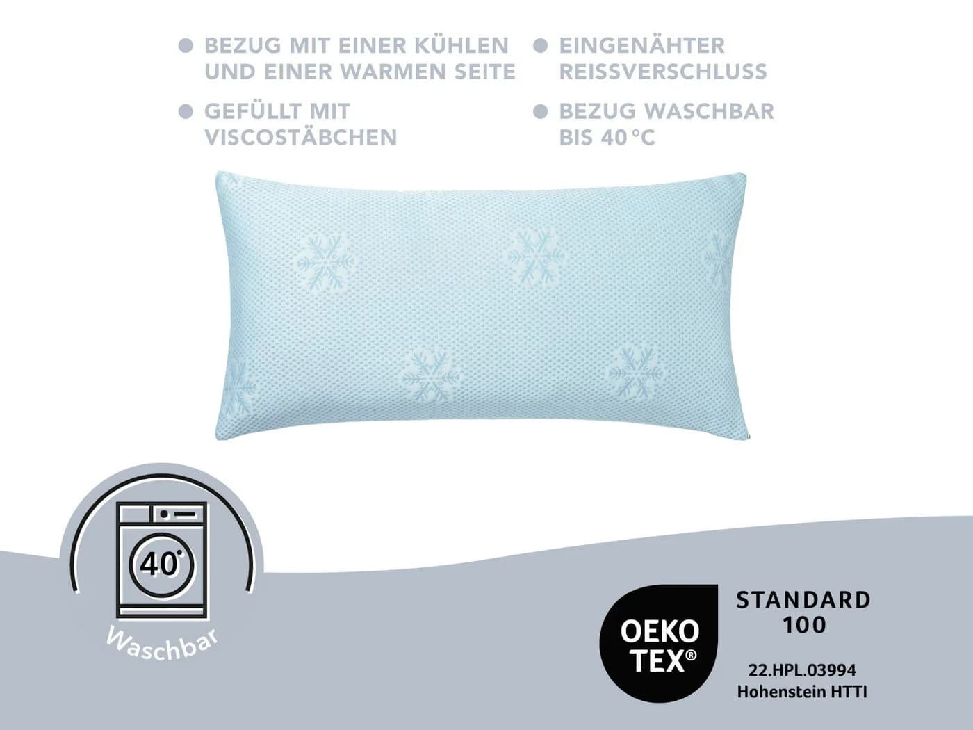XDREAM Kopfkissen kühlend mit Memory-Füllung und abnehmbarem Bezug - Bild 5