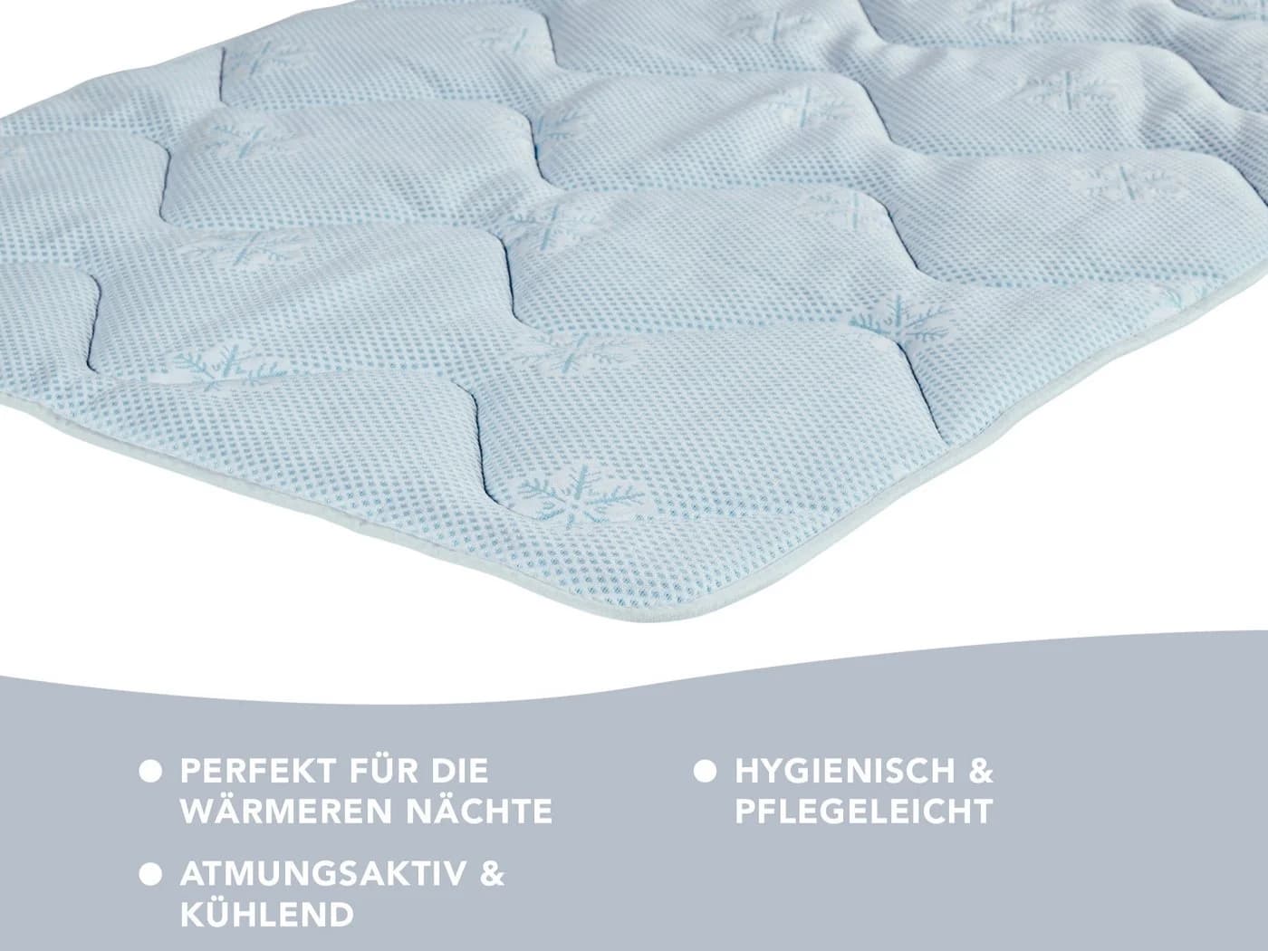 XDREAM Matratzenschoner mit Sommer- und Winterseite, kühlender Effekt, hygienischer Schlafkomfort - Bild 3