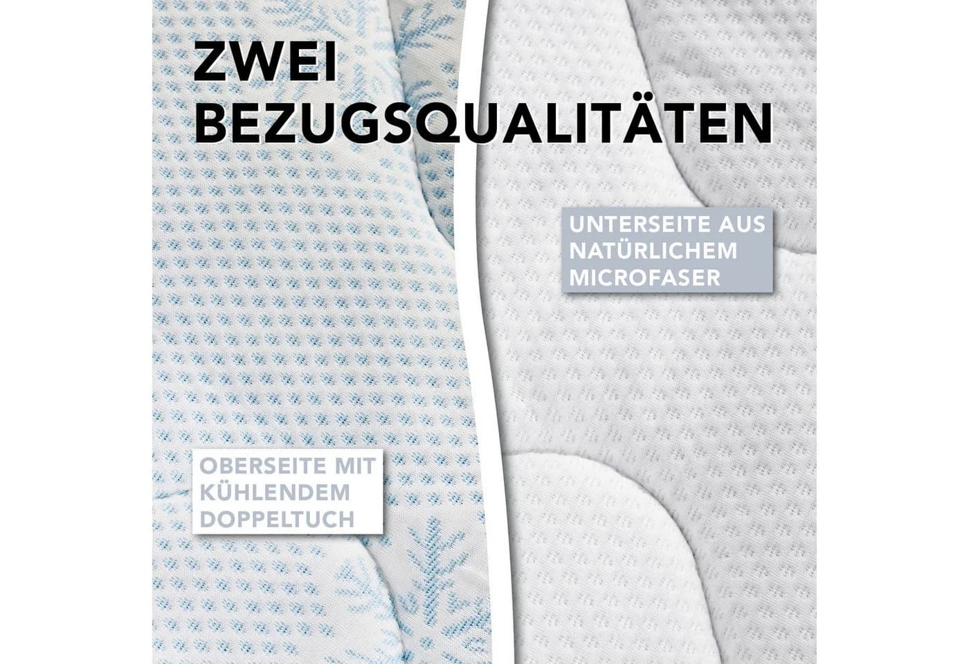 XDREAM Matratzenschoner mit Sommer- und Winterseite, kühlender Effekt, hygienischer Schlafkomfort - Bild 4