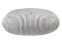 XDREAM Pouf rundes Bodensitzkissen Grau Modernes Korddesign Bild 2