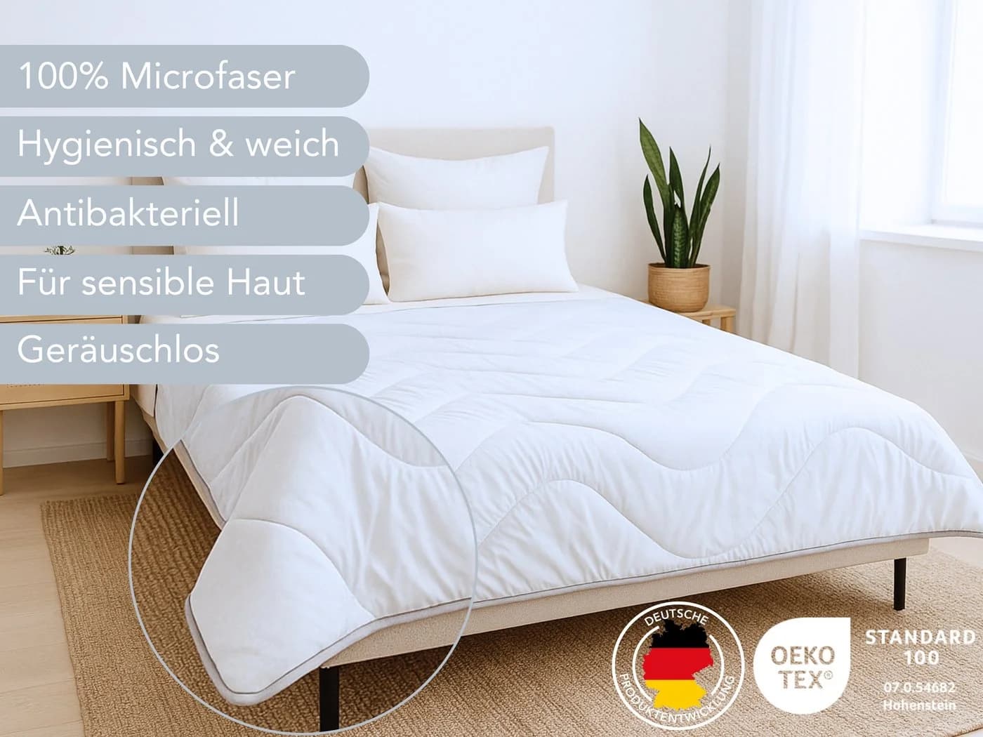XDREAM Microfaserbettdecke Silver Plus Ganzjahresdecke - Bild 3
