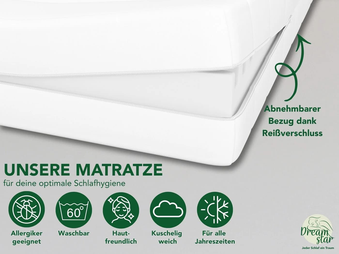 Dreamstar Kaltschaummatratze 7-Zonen Simple Flex H2/H3 - Bild 5