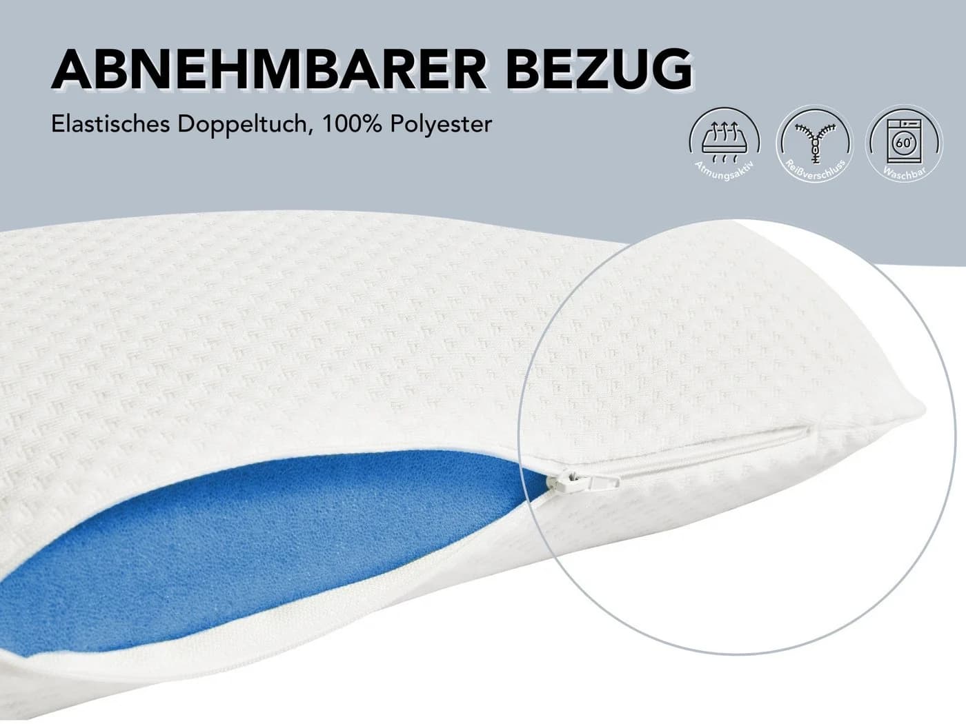 XDREAM Nackenstützkissen Memory Foam Kissen Ergonomisch - Bild 4