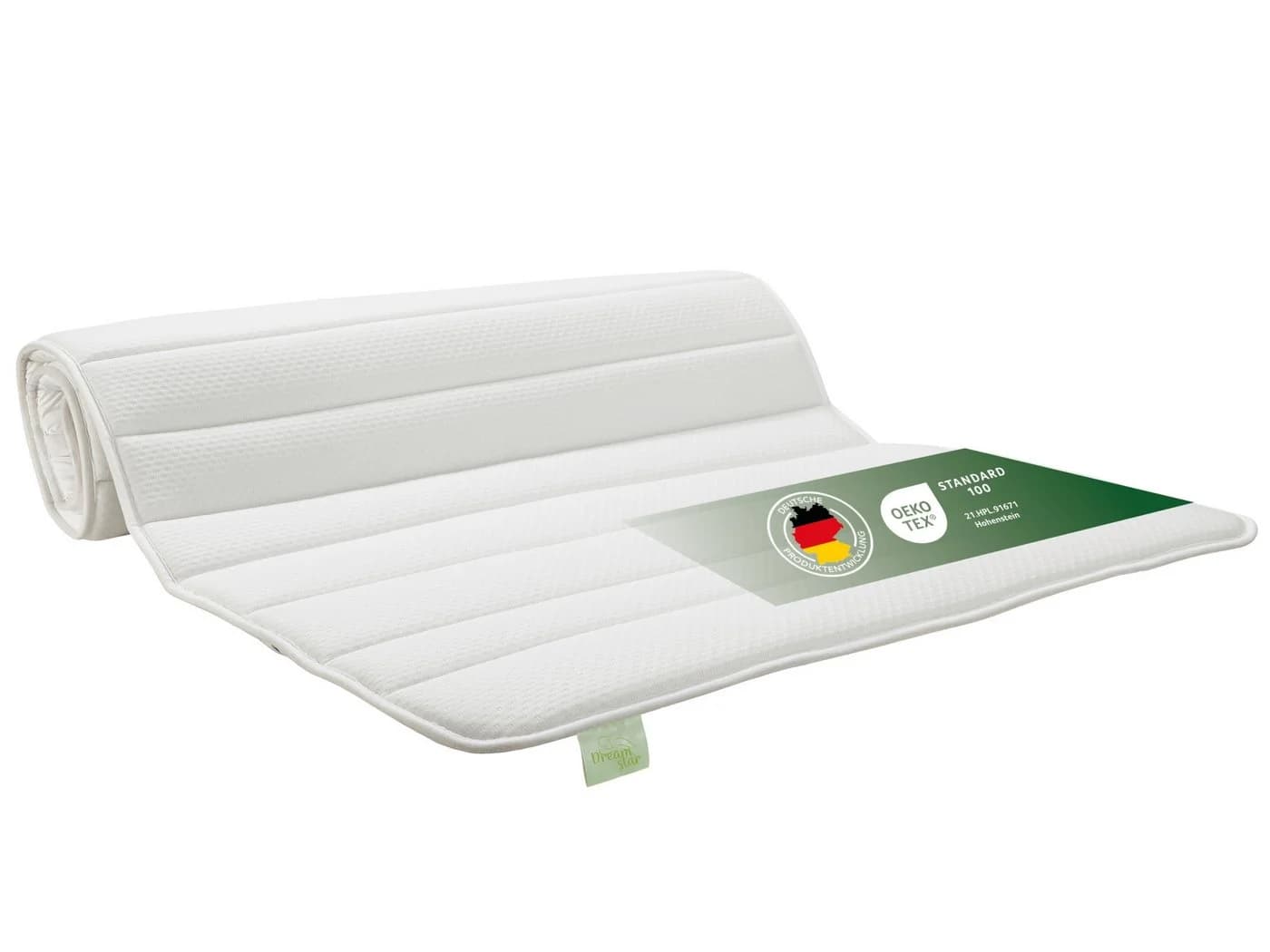 Dreamstar Topper Matratzenauflage 3 cm Kaltschaum Polyester Weiss - Bild 2