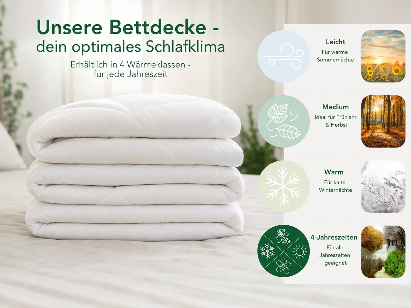 Dreamstar Sommerbettdecke Eco Microfaser Leicht Weiß - Bild 3