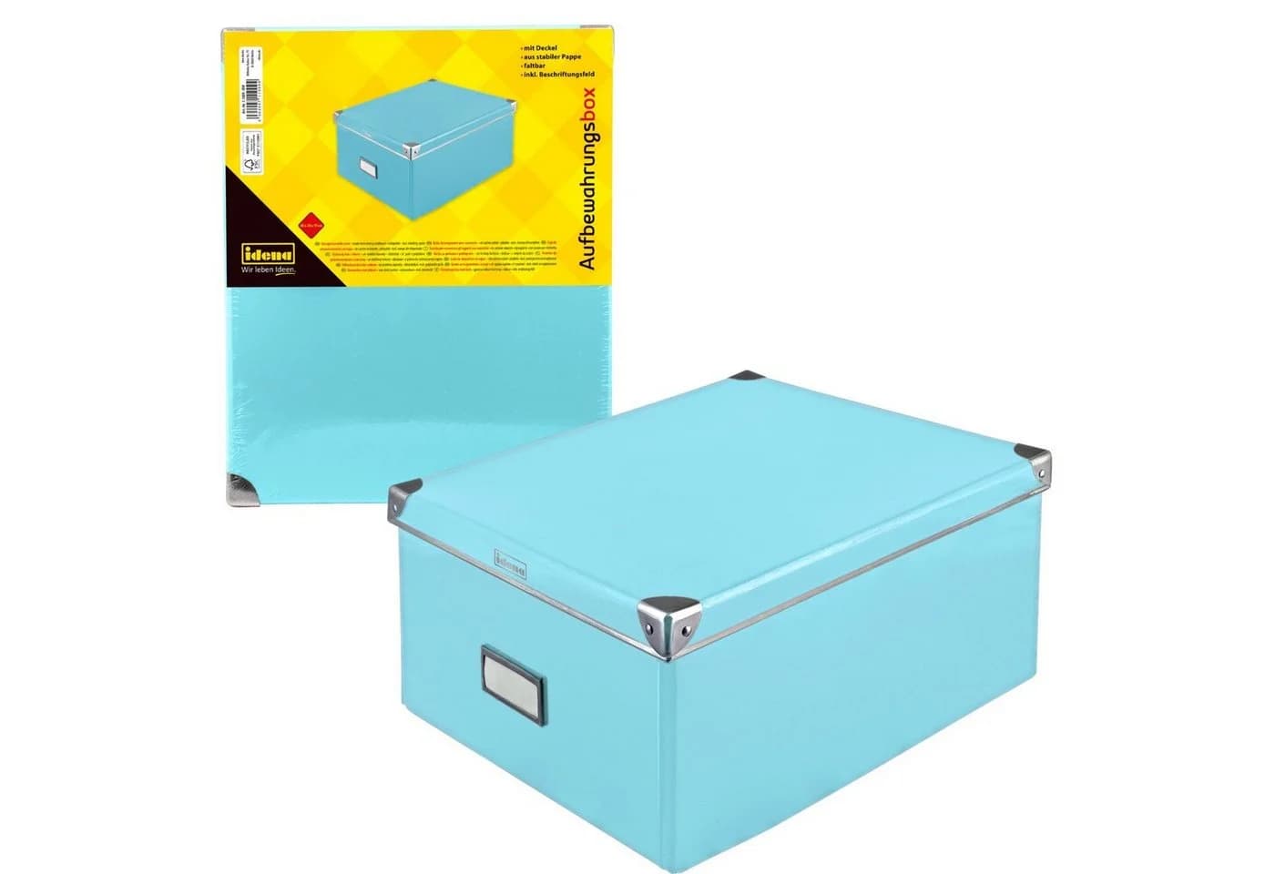 Idena Aufbewahrungsbox 11009 aus festem Karton mit Metallverstärkung - Bild 2