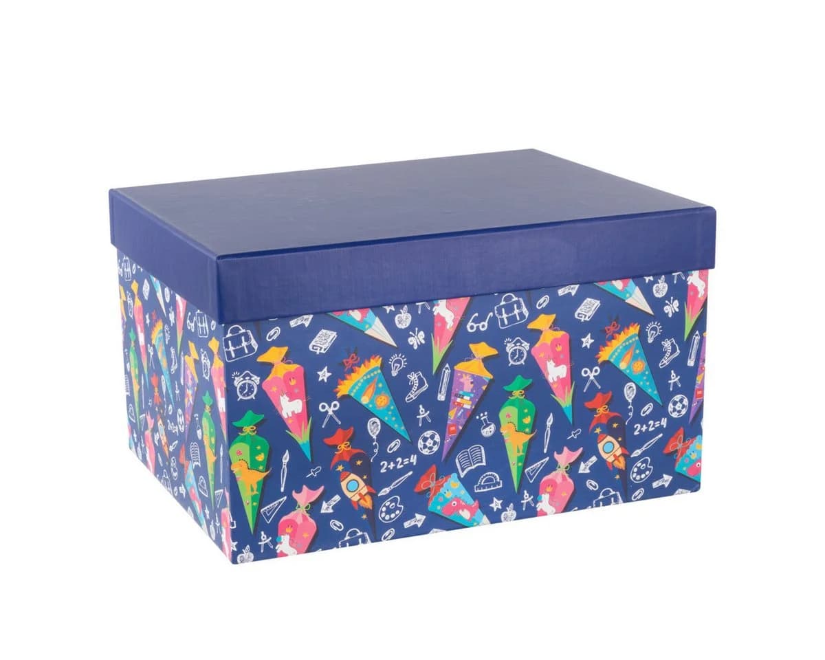 Idena Geschenkbox Schultüte Blau