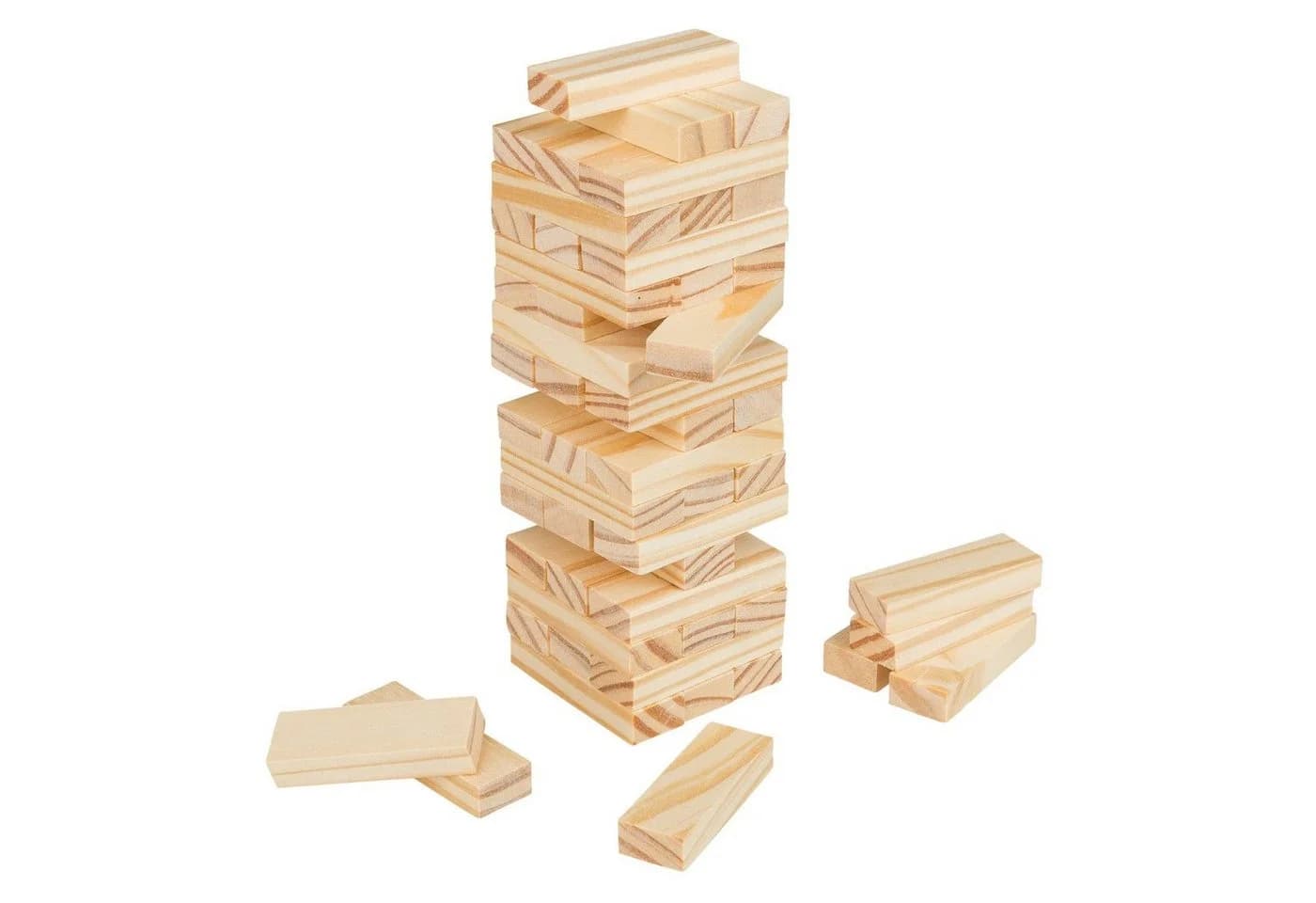 Idena Reisespiel Wackelturm aus Holz Geschicklichkeitsspiel - Bild 3