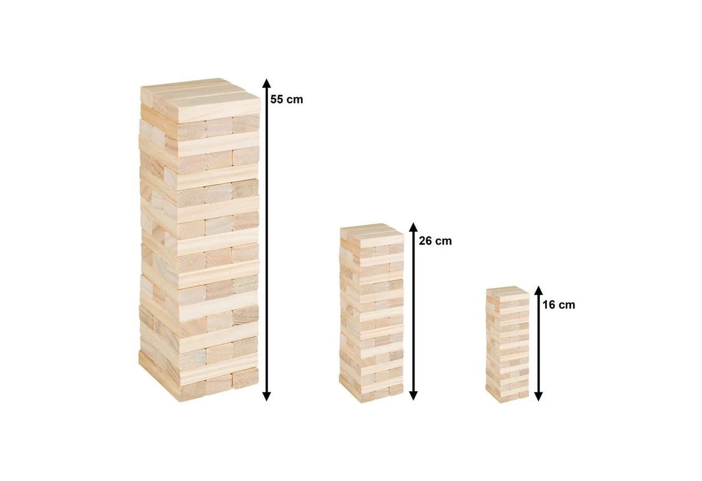 Idena Reisespiel Wackelturm aus Holz Geschicklichkeitsspiel - Bild 5