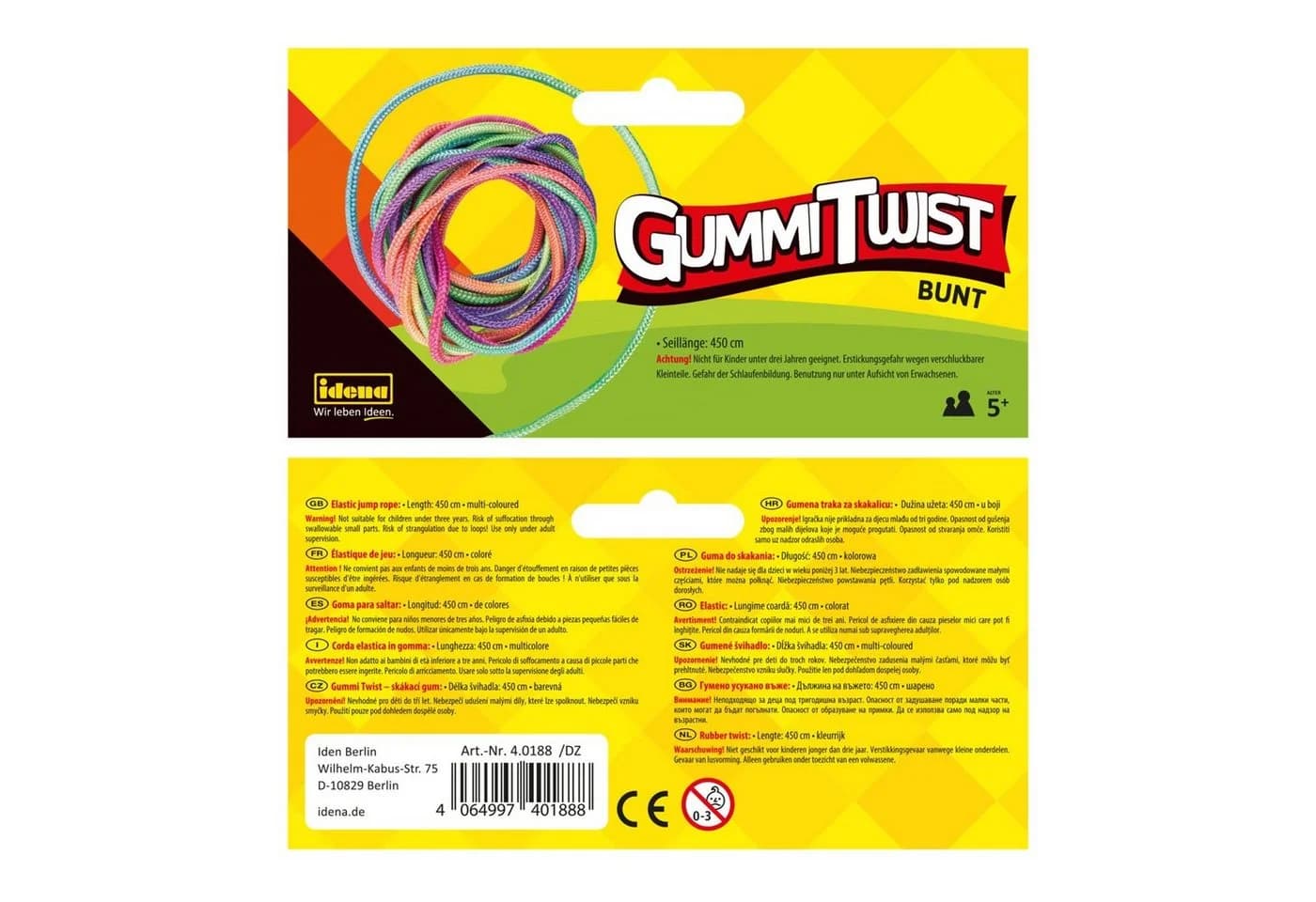 Idena Gummi-Twist 4,5m Bunt - Hüpf-Spiel für Kinder - Bild 5