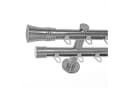 BASIT Gardinenstange 120cm Edelstahloptik Zweiläufig Aluminium Bild 2