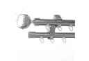 BASIT Gardinenstange 120cm Edelstahloptik Aluminium Bild 2