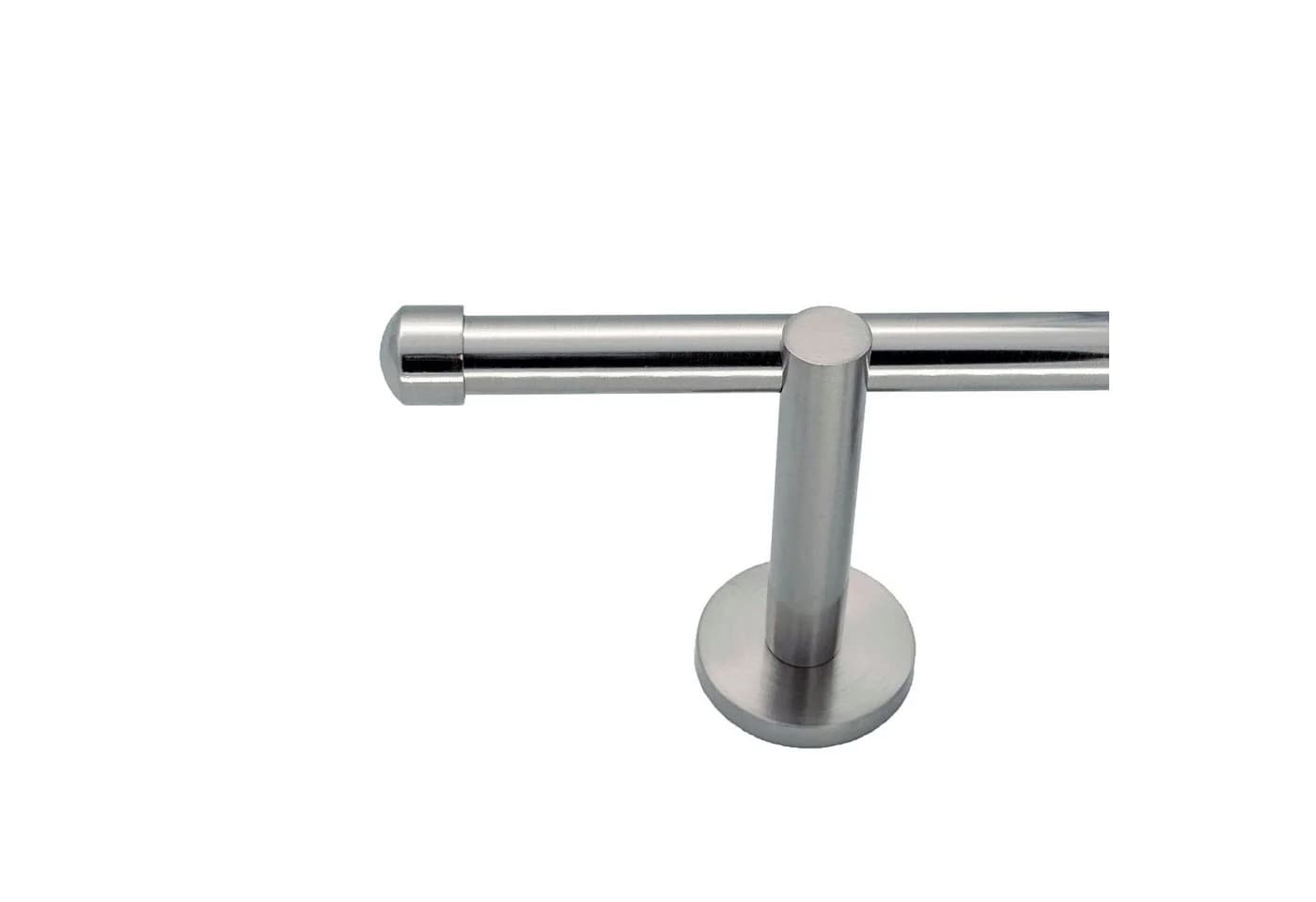 BASIT Gardinenstange Edelstahl 16 mm mit Wandträgern Silber - Bild 2