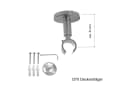 BASIT Gardinenstange Innenlauf 16 mm Aluminium Silber Bild 1